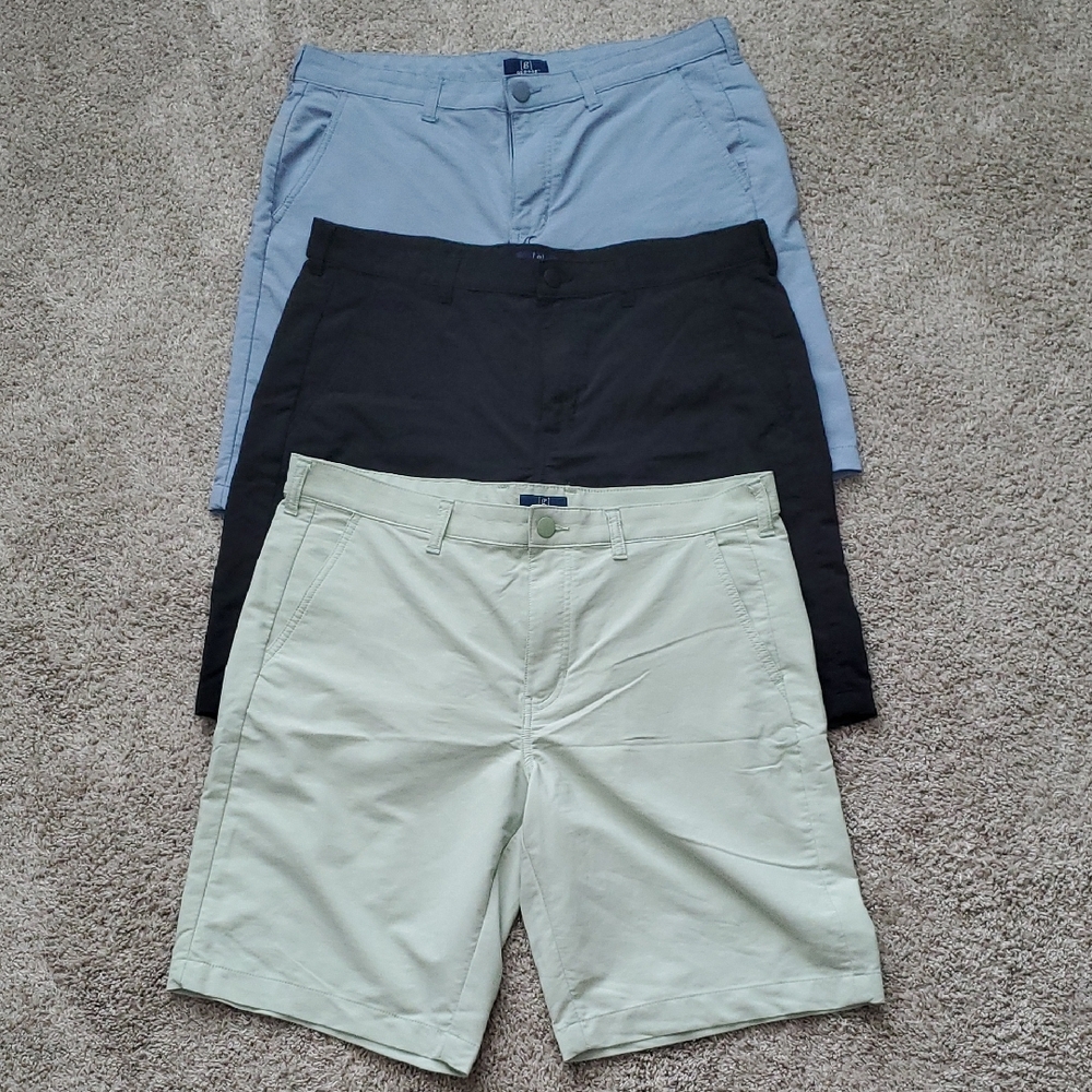 George Flat Front Shorts Black and Blue Casual Wear
